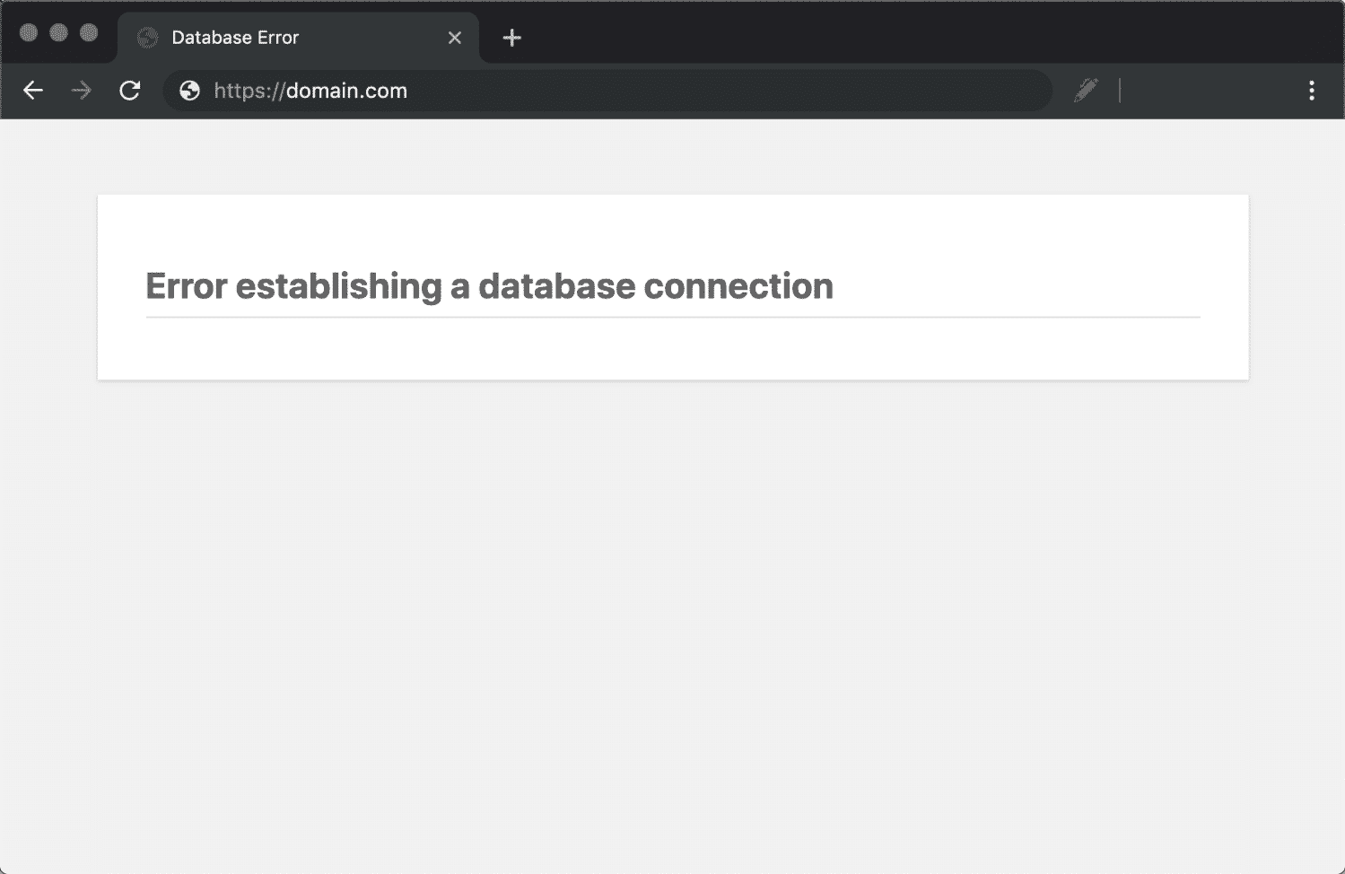 How To Fix The “Error Establishing a Database Connection” in WordPress